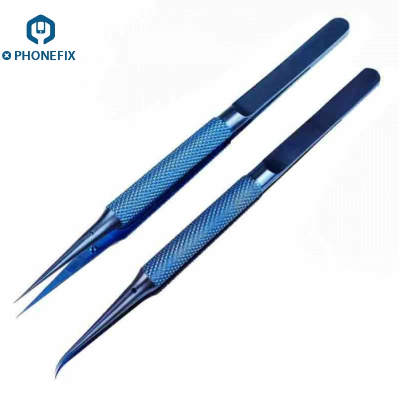 PHONEFIX прецизионный пинцет из титанового сплава Fly Line Пинцет для ремонта отпечатков пальцев 0,01 мм соединительный провод для ремонта мобильного телефона ручной инструмент