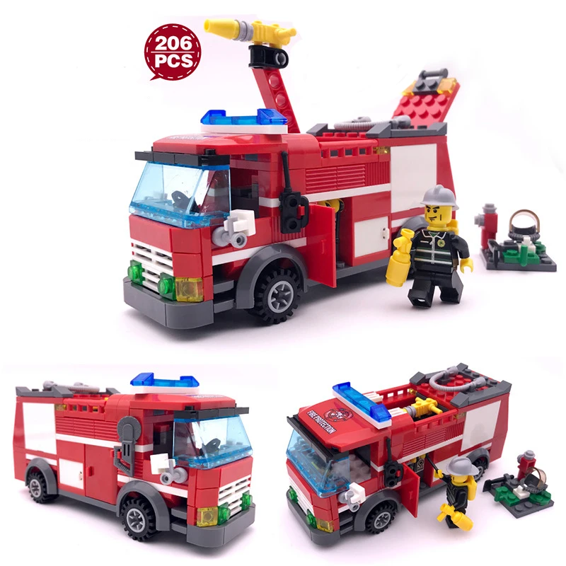 Городской пожарный транспорт самосвал экскаватор грузовик Legoings модель