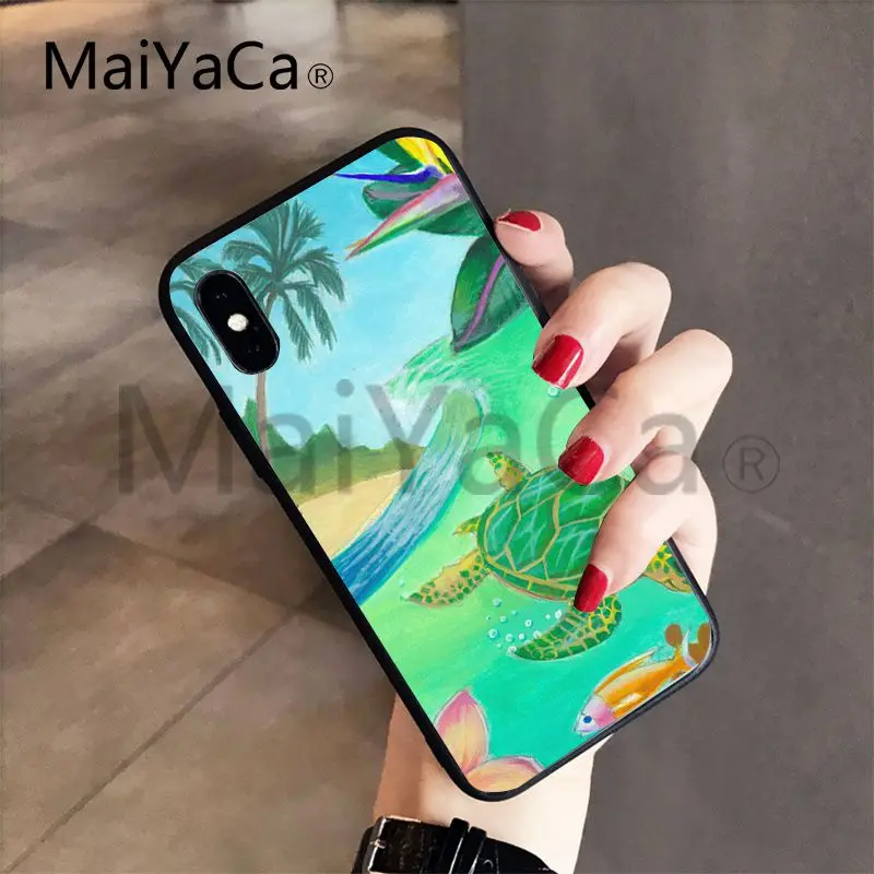 7 MaiYaCa морская черепаха Аква Мягкий ТПУ узор чехол для телефона задняя крышка Coque для iphone 5 5s 5c SE и 6 6s 7 7plus 8 8plus чехол для телефона - Цвет: 7