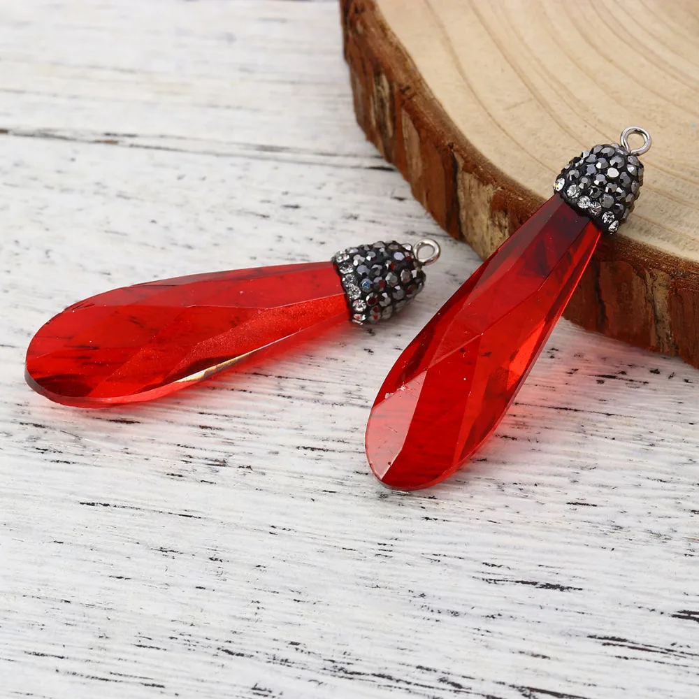 Doreen Box новые модные стеклянные подвески с микрозакрепкой черные прозрачные