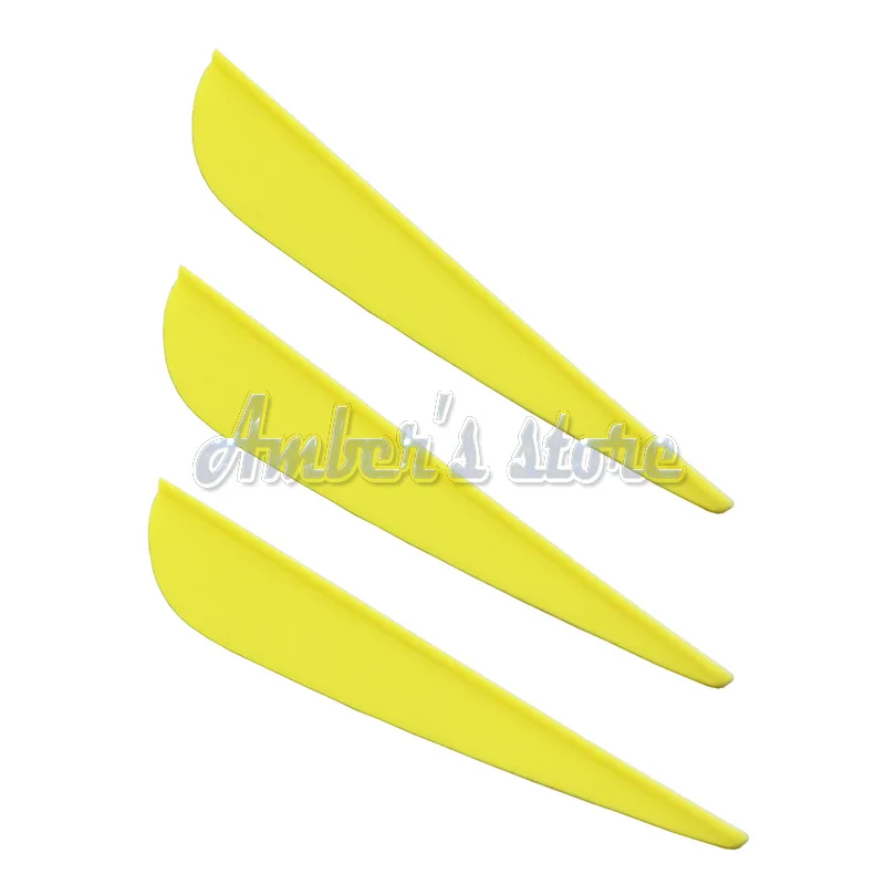 100 pieces 3 inch TPU Arrow Vane Fletching for DIY arrow archery bow Yellow/Red/White/Green/Orange | Спорт и развлечения