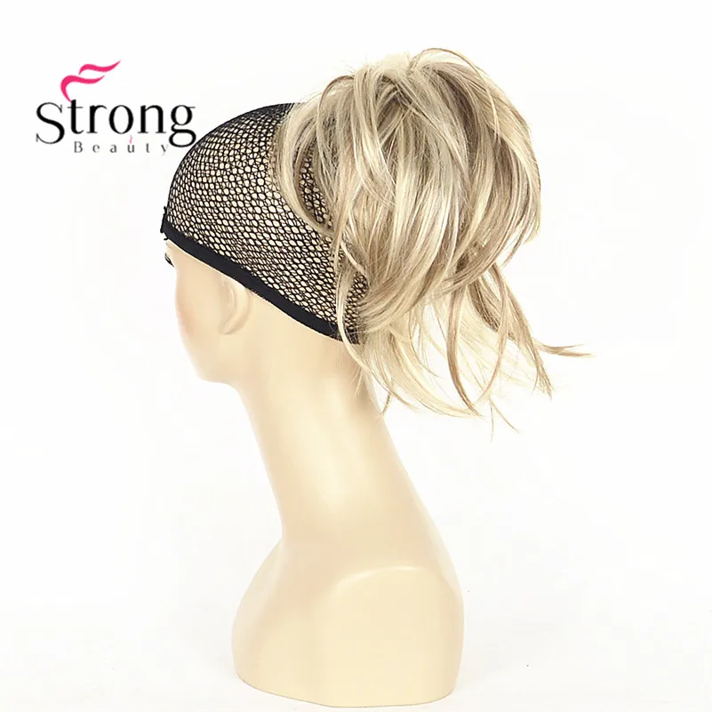 StrongBeauty, 12 дюймов, на заколках, конский хвост, волосы для наращивания, толстая челюсть, коготь на синтетических волосах, конский хвост, цвет на выбор