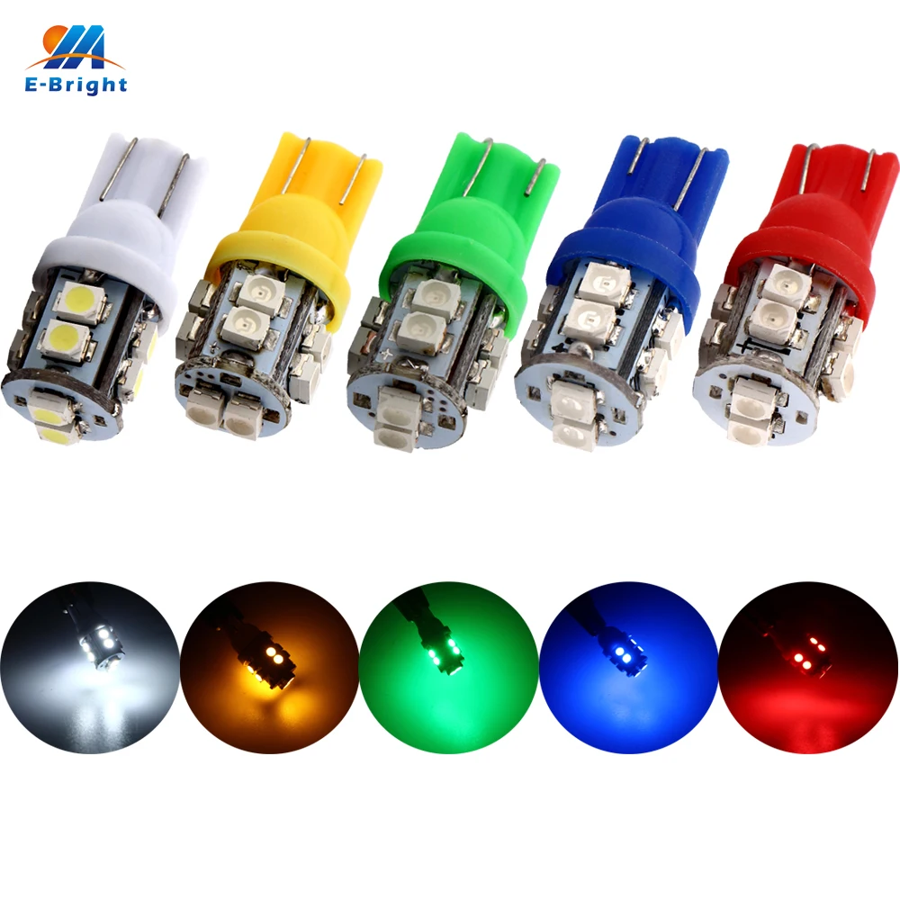 YM E Bright 10 шт. T10 W5W 168 194 1210 SMD светодиодные сигнальные лампы габаритные s белые синие