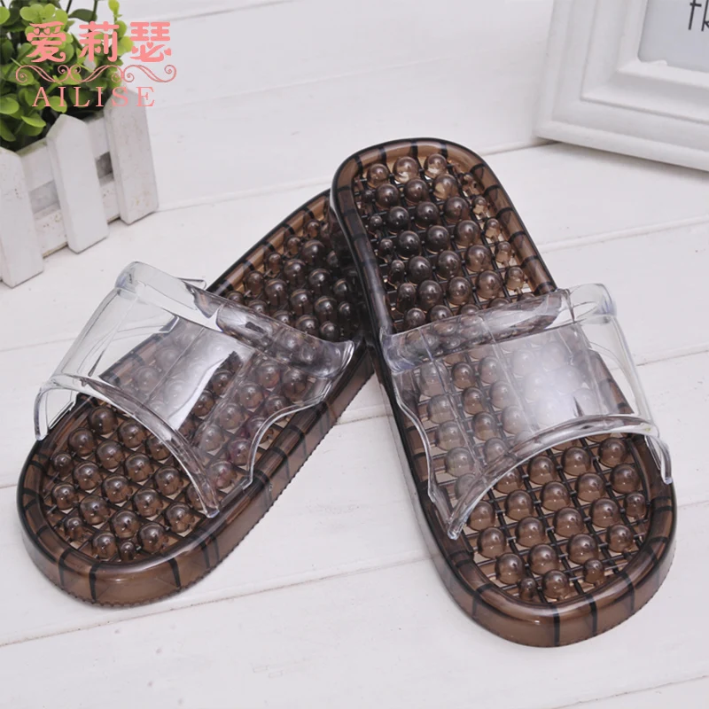 Массажные шлепанцы для ванной и ног Нескользящие пляжа педикюра пластиковые