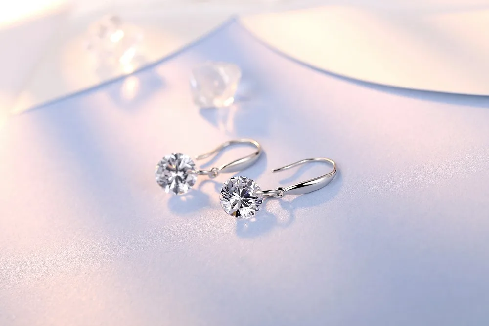 Оптовая продажа серьги ювелирные изделия из стерлингового серебра Бесплатная