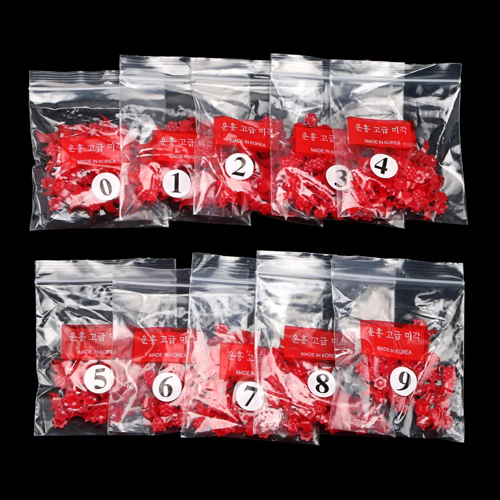 500 шт. Набор накладных акриловых ногтей 10 размеров | Красота и здоровье