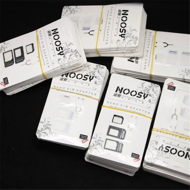50 шт./лот адаптер для sim карты 4 в 1 micro SIM с ключом извлечения розничная упаковка