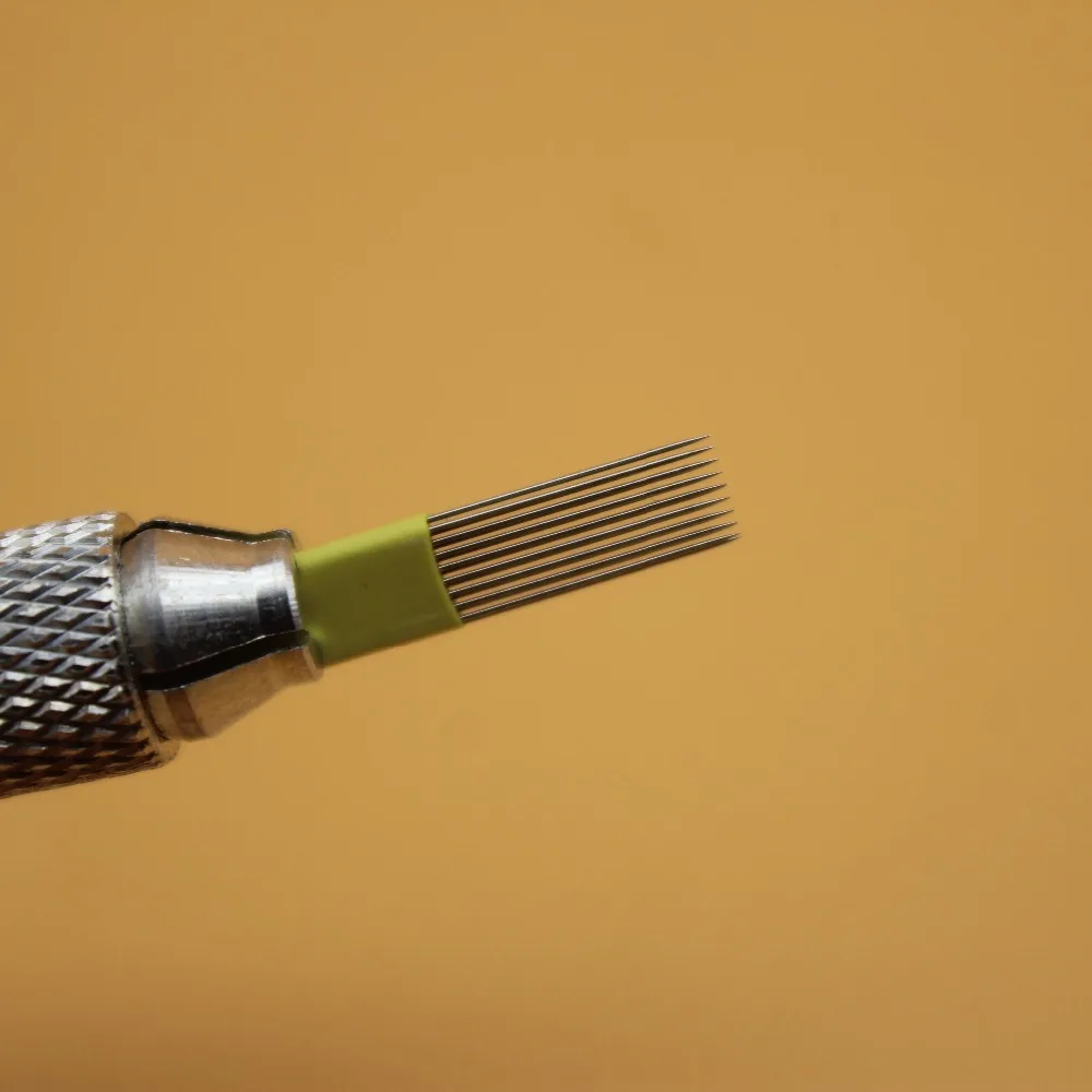 100 шт. 17M1 плоская двойная линия для тату бровей Microbalding затенение перманентного