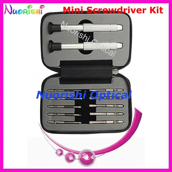 Набор для ремонта очков SS1002 Карманный чехол на молнии с 2 ручками и 10 лезвиями |