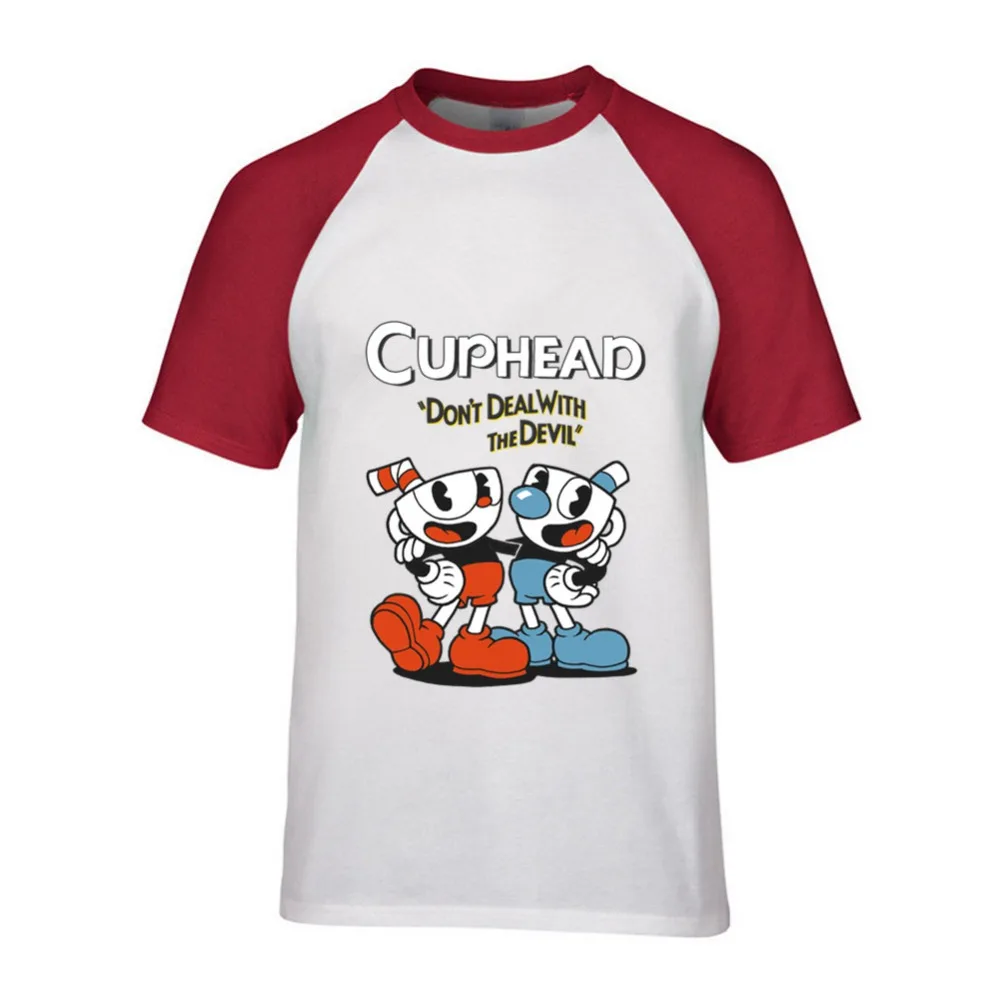 2019 Cuphead Мужская футболка плюс размер мужская с коротким рукавом повседневные