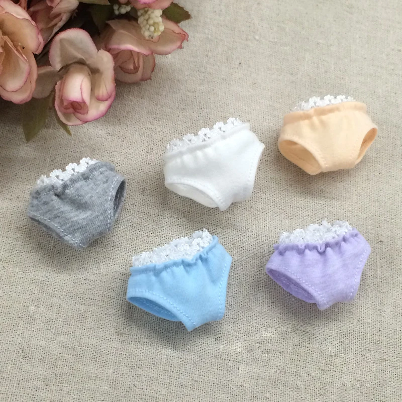 Белое, розовое нижнее белье трусы для куклы Blyth одежда нижнее белье аксессуары для трусиков(fit Blyth, Momoko, Barbies, OB, Azone, 1/6 Doll