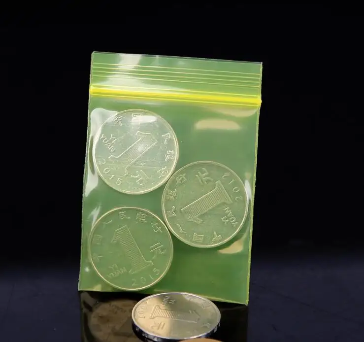 HARDIRON 500 шт, пять цветов, красный, желтый, синий, зеленый, оранжевое на молнии, герметичный пакет для хранения ювелирных изделий, пластиковая посылка Pouchs