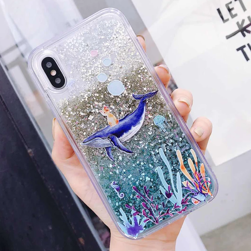Чехол с жидким песком для Huawei P20 pro lite P10 Honor 8X 7X 9 10 V10 7C Pro Y9 Y7 2018 P smart Plus Nova 3 3i 4