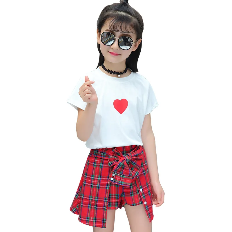 Весенние комплекты одежды из 2 предметов для девочек Повседневная Однотонная