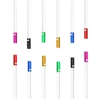 GUB 10 шт. 4 мм 5 мм алюминиевая крышка троса переключателя тормоза для горного и дорожного велосипеда цветной Кабель Велосипедный переключатель тормозной троса тормозной наконечник