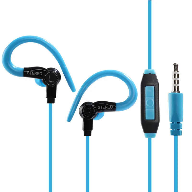 2018 новые спортивные наушники мягкая крючком гарнитура Hi Fi стерео проводные с