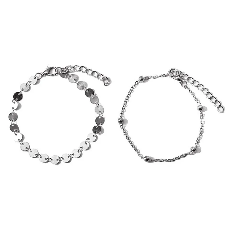 s108silver S090 богемные бусины лодыжки браслет для женщин ножная цепочка Круглый кисточкой ножной браслет винтажный браслет на ногу летние ювелирные аксессуары - Окраска металла: s108silver