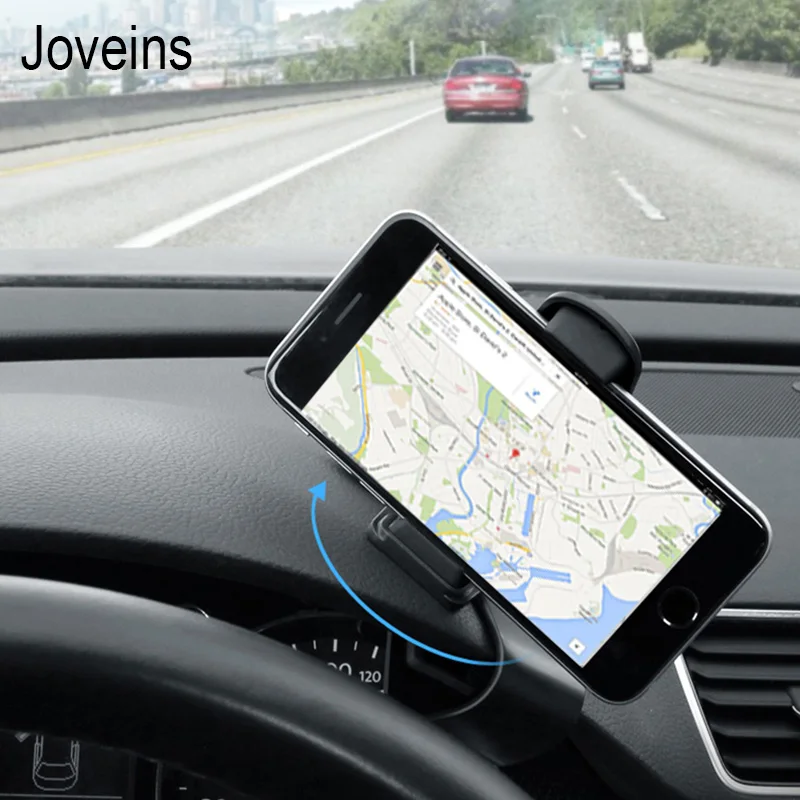 JOVEINS 360 Вращающийся Автомобильный держатель для телефона на приборную панель для iPhone X 8, регулируемый держатель с зажимом, держатель для мобильного телефона, подставка, дизайн Hud