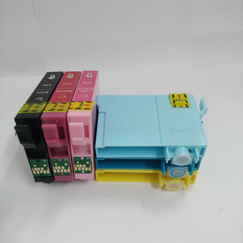 Vilaxh 5pcs T0791 Ink cartridge For Epson Stylus Photo PX660 P50 PX650 PX700W PX710W PX720WD PX730WD 1400 1410 PX810FW Printer | Компьютеры