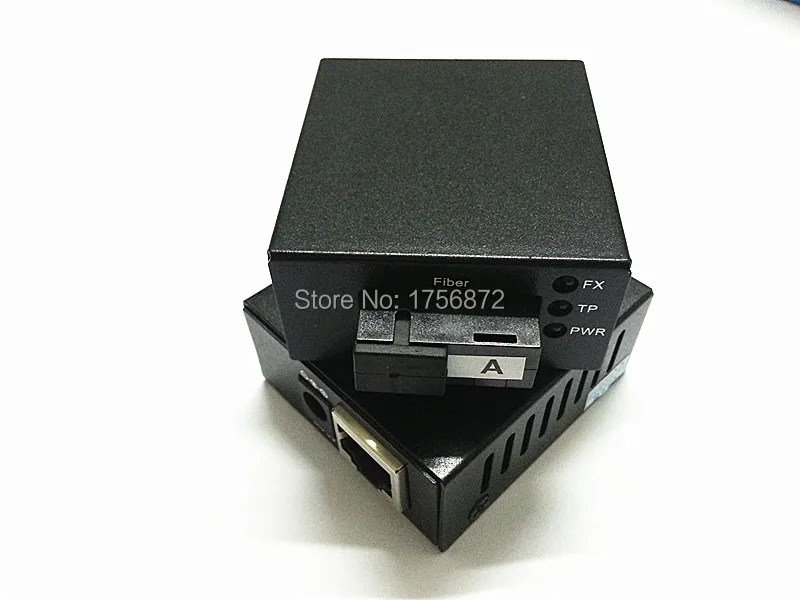 Мини однорежимный медиаконвертер волоконно-оптический приемопередатчик 1 SC 10/100 M