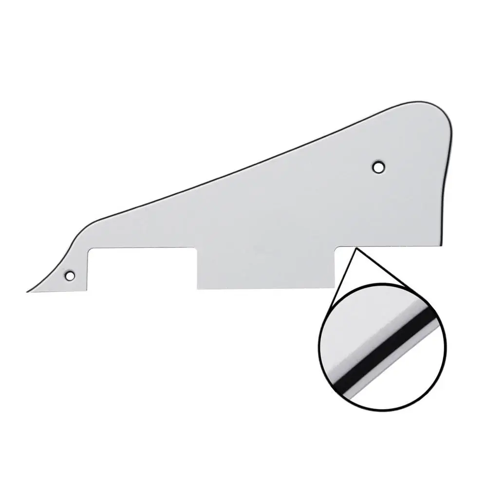 White 3Ply FLEOR 1 шт. пикгард LP гитара скретч пластина pick Guard LP для LP стиль аксессуары для гитары - Цвет: White 3Ply