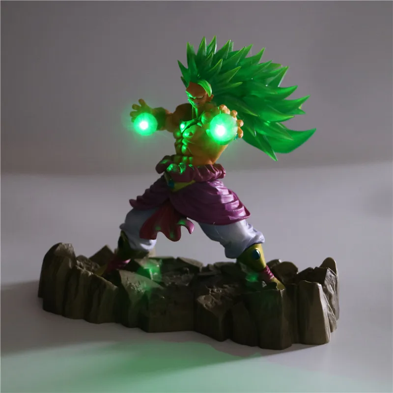 Драконий жемчуг Z Broly Saiyan Коллекционная Ночная лампа Детские куклы DBZ фигурки для