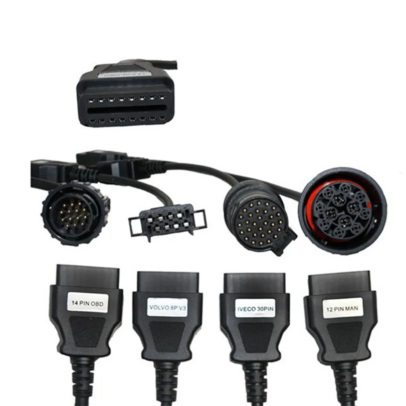 5 шт./лот полный комплект 8 грузовых кабелей для TCS PRO OBD2 кабель сканера грузовика