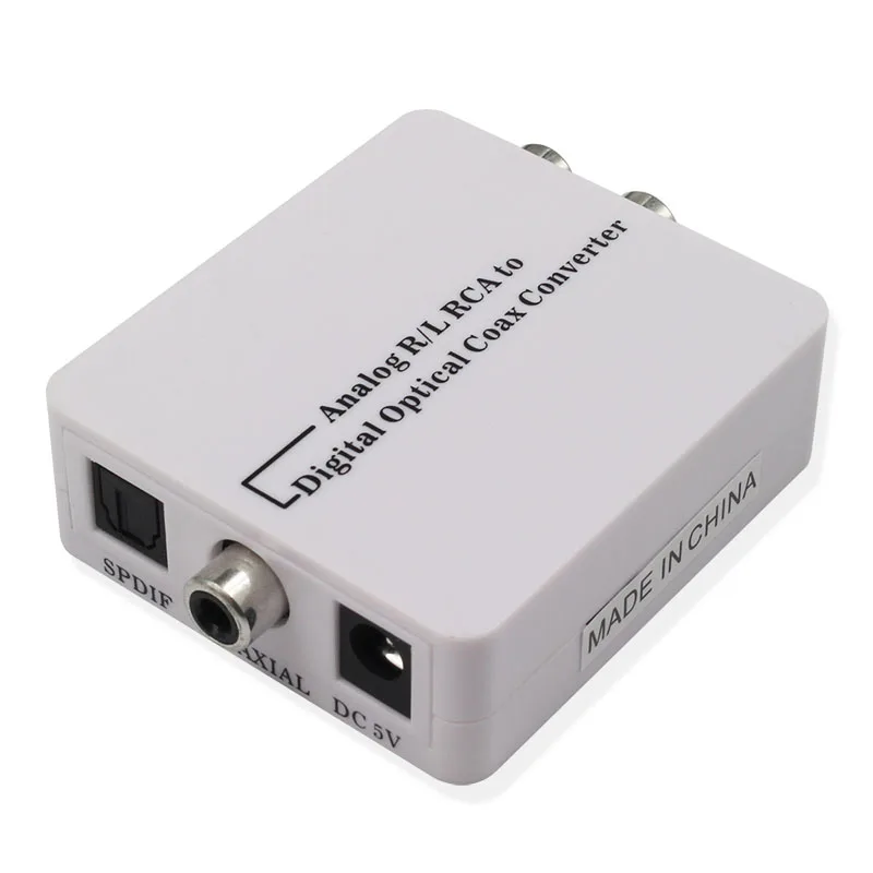 Аналого-цифровой DAC аудио декодер оптический коаксиальный RCA Toslink аудио звуковой адаптер SPDIF декодер для Apple tv для Xbox 360 DVD