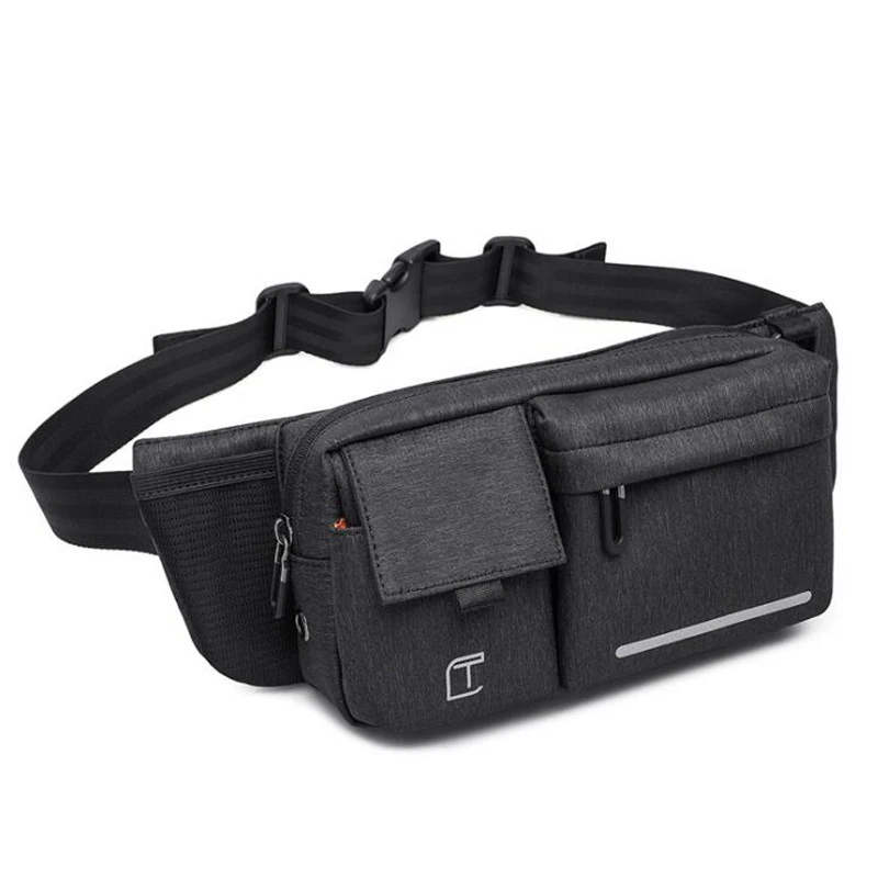 Мужские Черные Водонепроницаемые поясные сумки для мужчин модный крутой