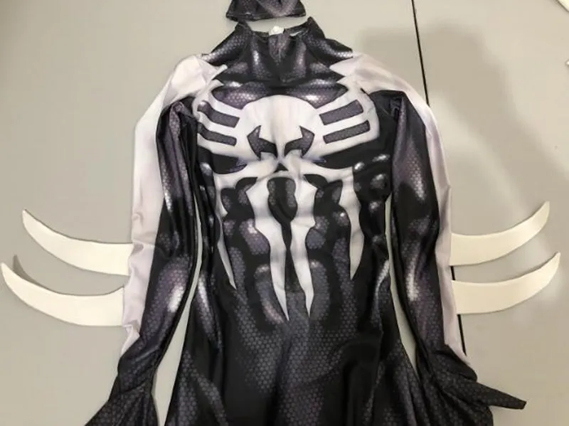 Фильм взрослого человека-паука 2099 Venom Костюмы для косплея Мигель O'Hara 3D костюмы зентай супер человек-паук полная боди человек комбинезон; комбинезон-Песочник