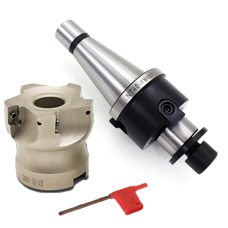 

Торцевая Концевая фреза NT40 FMB22 45L, NT30 FMB22 45L + BAP300R 50-22-5T для фрезерного станка с ЧПУ, 1 комплект