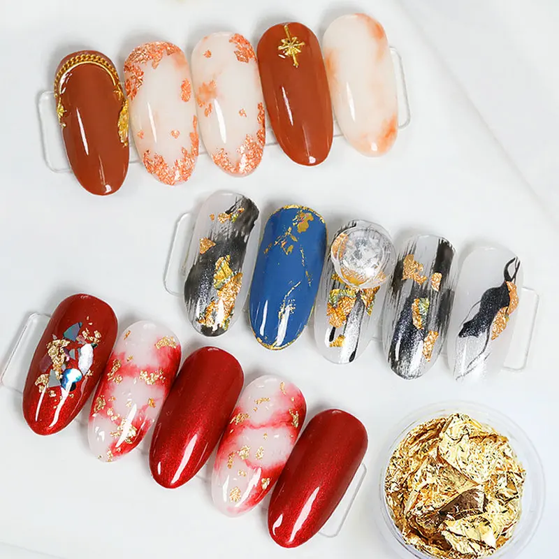 100 шт листьев Фольга лист цвет серебристый Золотой Бумага DIY смолы ювелирные