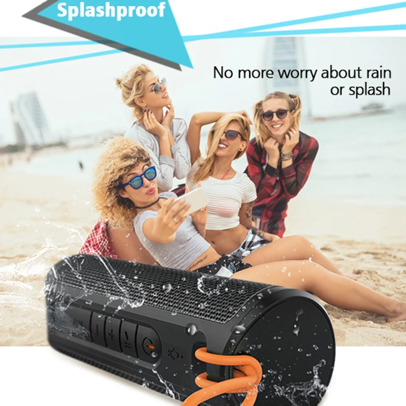 TWS Bluetooth динамик 10 вт двойной драйвер водонепроницаемый портативный открытый