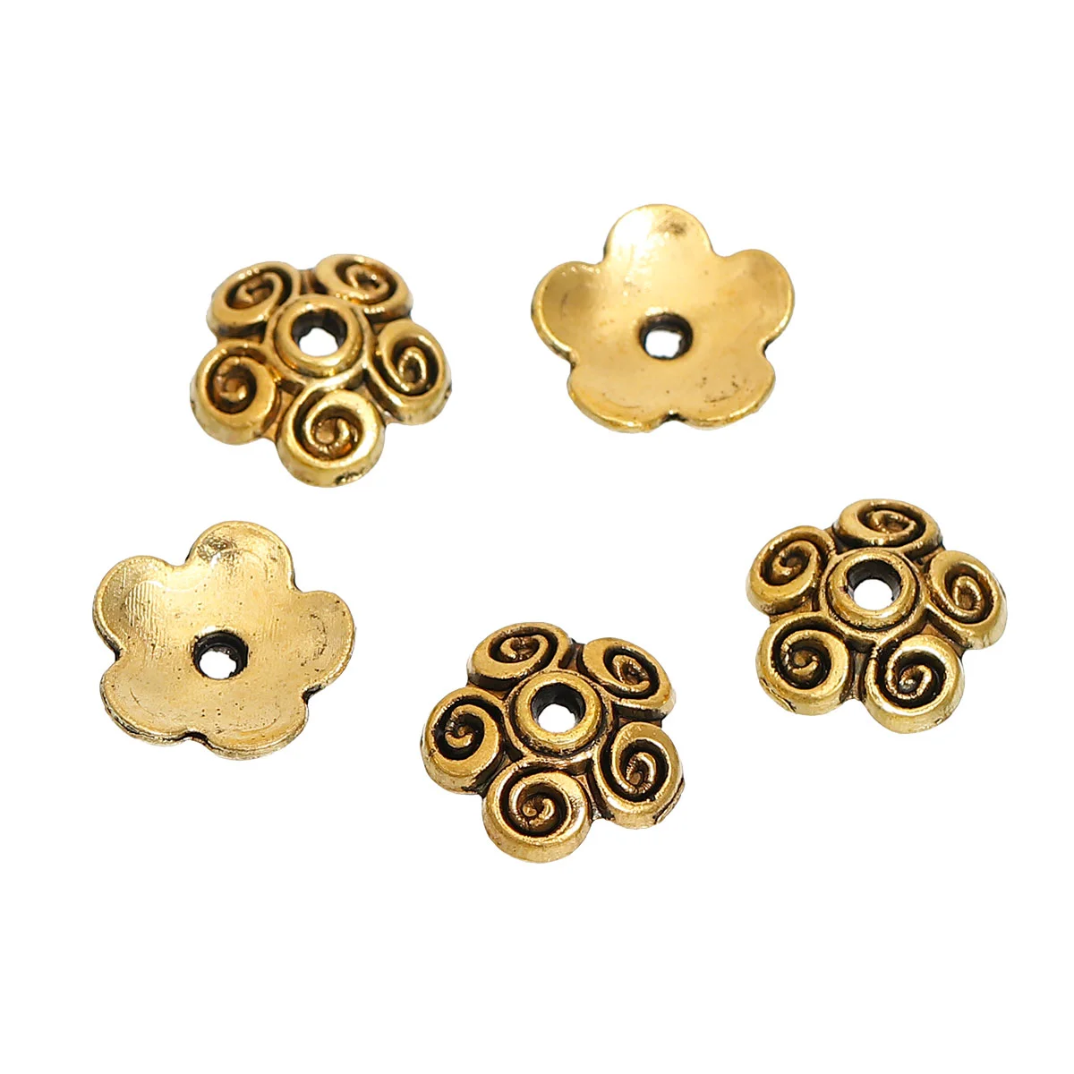 DoreenBeads 100 золотистого цвета колпачки из бисера 10x4 мм (B15403) yiwu | Украшения и