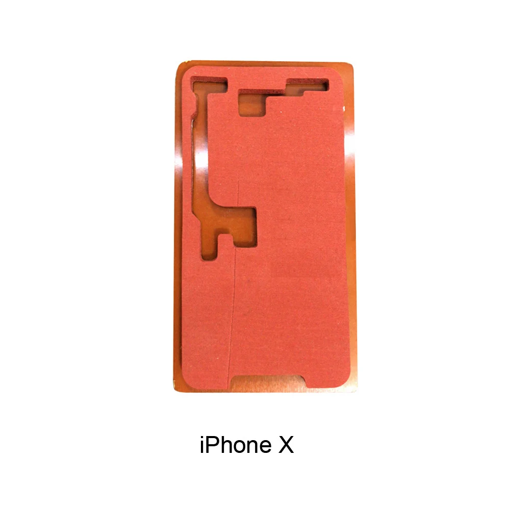 Красный Iphone X сборка Locate Mold ToolsLCD ламинирование плесень экран ремонт выравнивание ламинирующая машина силиконовый коврик рамка - Цвет: Красный