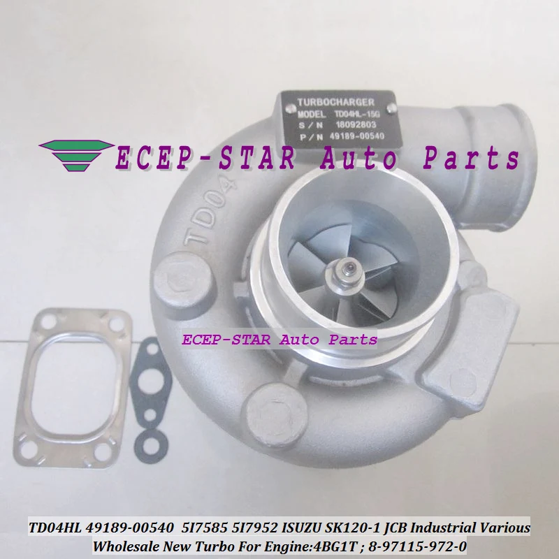 Турбокомпрессор TD04HL 49189 00540 8971159720 5I7585 5I7952 для ISUZU SK120 промышленный 4BG1 T 4BG1T
