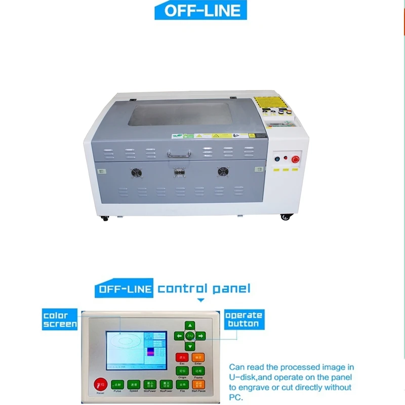 Бесплатная доставка маленький лазерный режущий станок 80 Вт гравировальный 4060