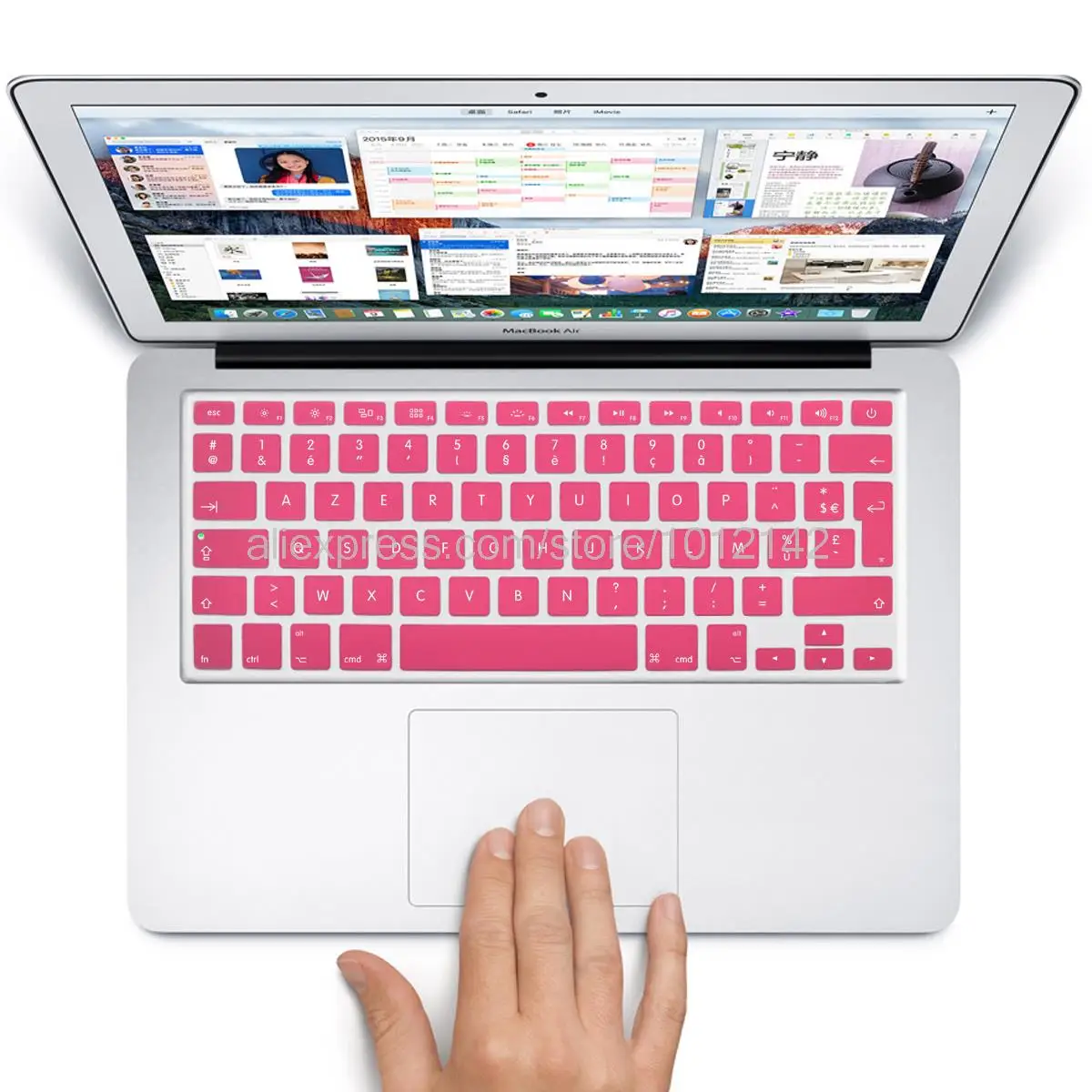 Наклейка для клавиатуры AZERTY с французским/французским языком силиконовая