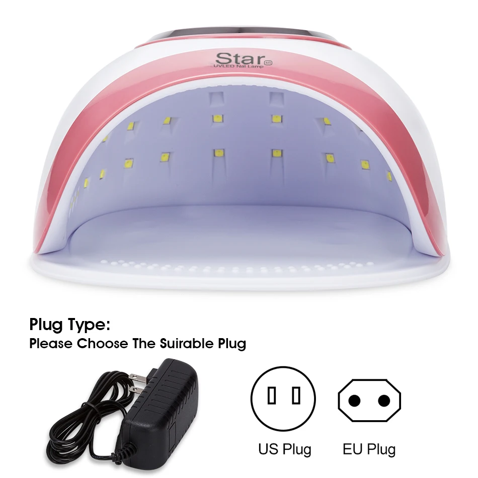 MORDDA 60 Вт Сушилка для ногтей Светодиодный УФ лампа отверждения гель USB 30 шт.