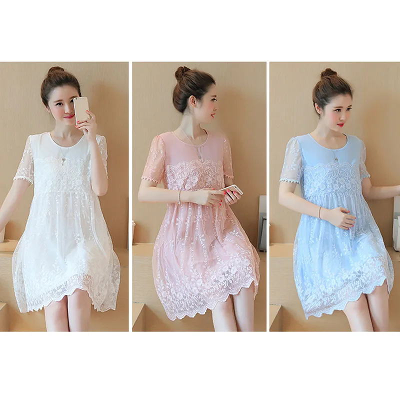 Беременные Vestidos кружевное платье для беременных женская одежда Беременность платье летнее платье для беременных для будущих мам Костюмы