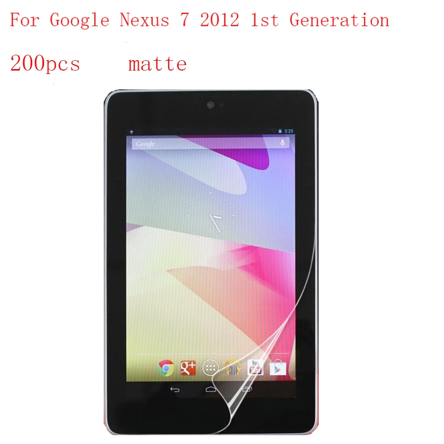 Антибликовая пленка для ЖК-экрана планшета Google Nexus 7 2012 1-го поколения с защитой от