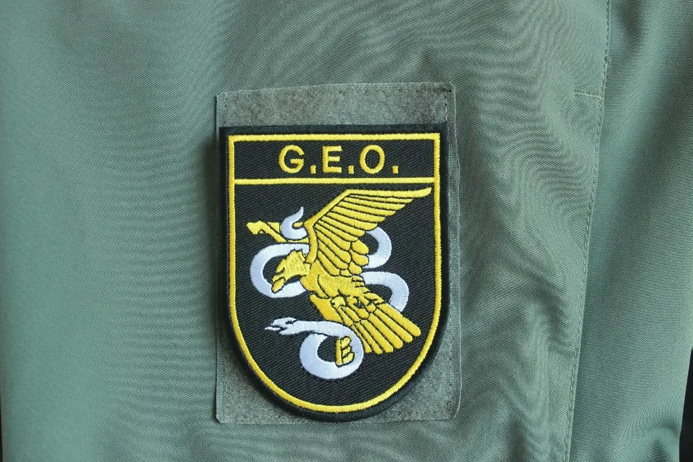 Испанский национальный Полицейский спецназ GEO патч идет логотип Espana Policia EAGLE и нашивка "Змея" значок