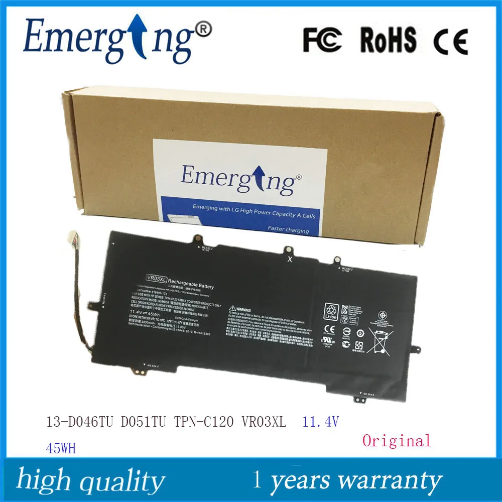 11 4 V 45WH новая Оригинальная батарея для ноутбука VR03XL HP ENVY13 D046TU D051TU TPN C120