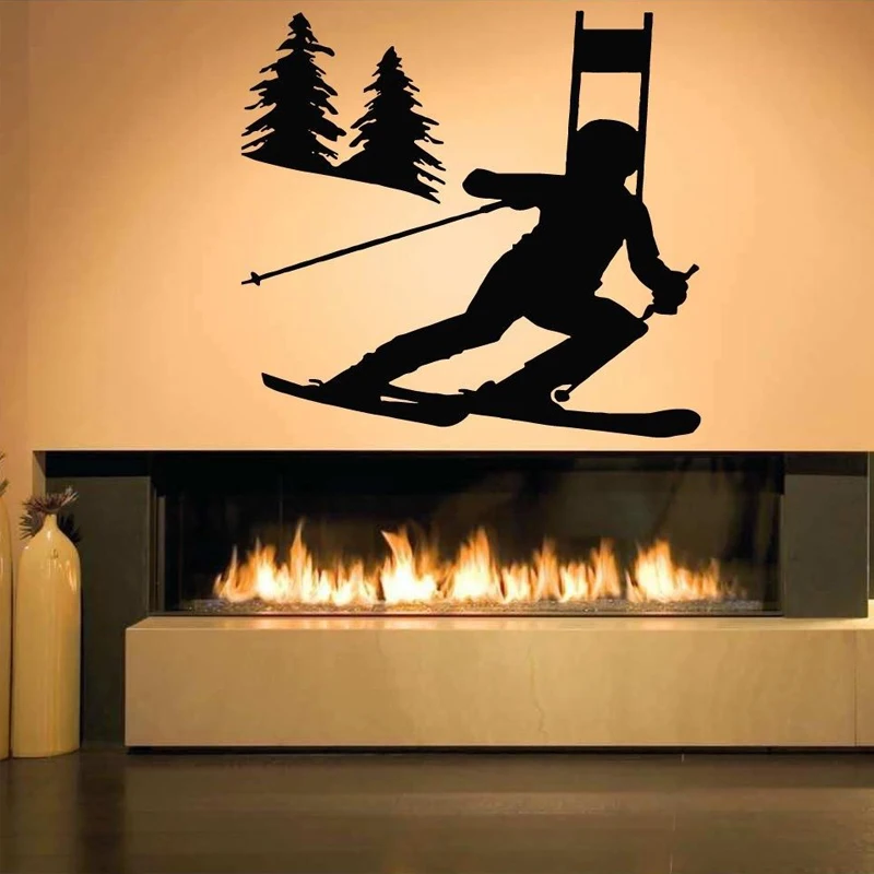 Зимний Фотофон для катания на лыжах спальни мальчиков хобби обои наклейки