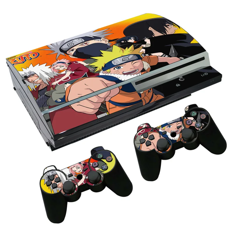 Аниме Наруто кожи Стикеры наклейка для PS3 жира Игровые приставки 3 консоли и контроллеры для PS3 скины Стикеры винил