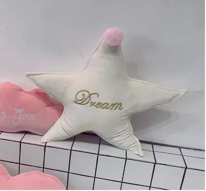 White Star Розовая Корона любовь форма подушки круглый облако Луна Звезда декоративные пледы подушки диван стул подушка для пола домашний Декор автомобиля - Цвет: White Star