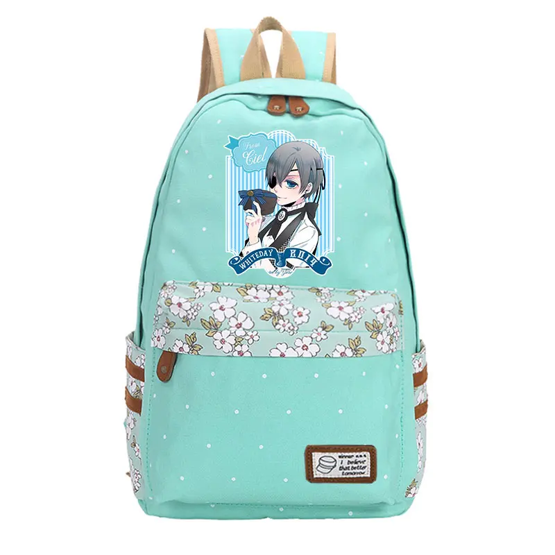 SH-BB7 Горячая Аниме Черный дворецкий/Kuroshitsuji Sebastian Ciel Phantomhive Косплей рюкзак унисекс Плечи сумка студенческая школьная сумка - Цвет: SH-BB7