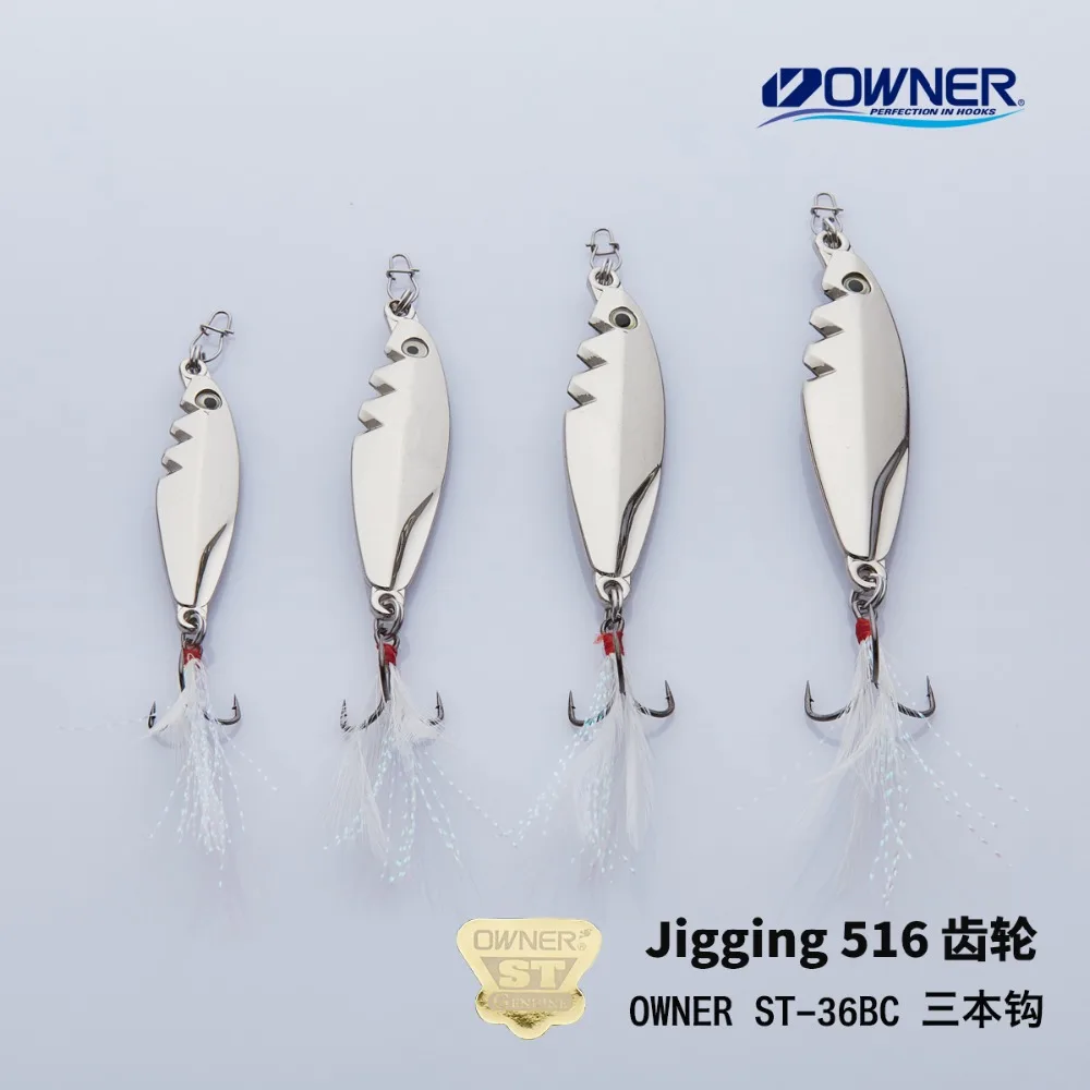 YAPADA Jigging 516 Gear 10 г/15 г усиленный тройной крючок 55-65 мм многоцветное перо