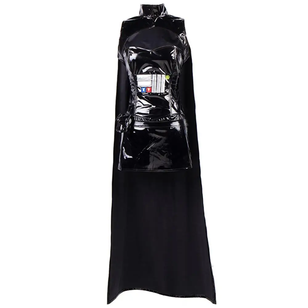 Black Outfit Vocole костюм на Хэллоуин для женщин черный сексуальный Звездные Войны Анакин Скайуокер костюмы Commander Дарт Вейдер Косплей нарядное платье - Цвет: Black Outfit