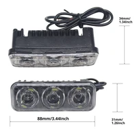 2pcs daytime running light led drl 6w 12v waterproof high bright 3 chipset 5630 smd white auto car motorcycle drl fog light lamp